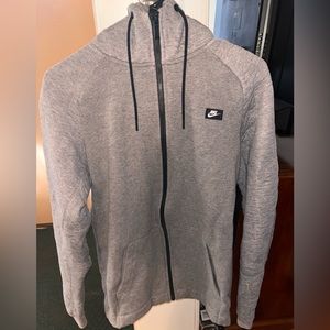 Grey Nike Zip up Jacket
